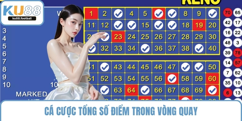 Cá cược tổng số điểm trong vòng quay