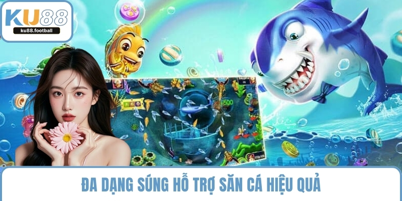 Đa dạng súng hỗ trợ săn cá hiệu quả